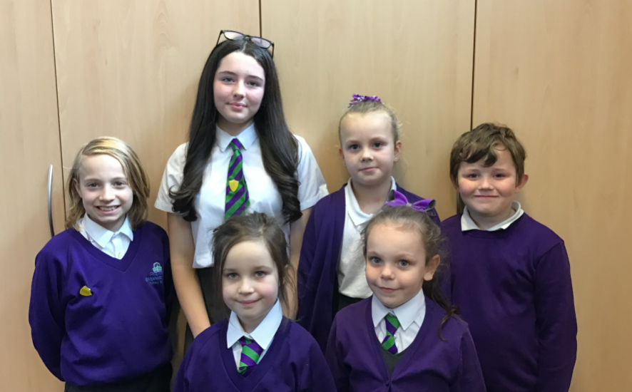 Pupils standing together